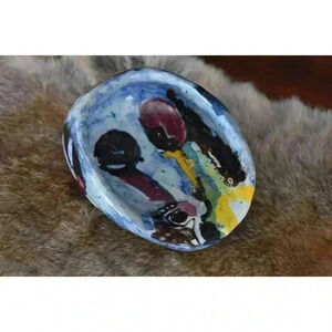 Luciano Rumi mid century abstract art ceramic sculpture Milano Italy 50s vintage